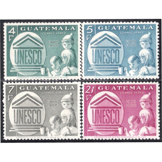 Guatemala A- 385/88 1968 UNESCO MNH