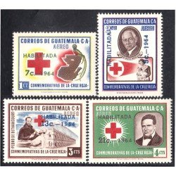 Guatemala A- 312/15 1964 Conmemorativas Cruz Roja MNH