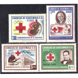 Guatemala A- 299/02 1964 Conmemorativas Cruz Roja MNH