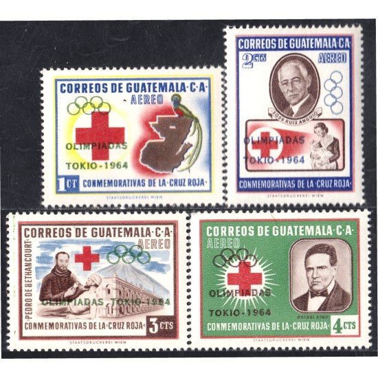 Guatemala A- 299/02 1964 Conmemorativas Cruz Roja MNH Guatemala A- 299/02 1964 Conmemorativas Cruz Roja MNH