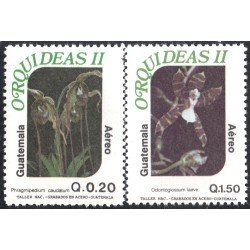 Guatemala A- 858/59 1996 Orquídeas Flores Flowers MNH
