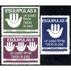 Guatemala A- 824/26 1988 Esquipulas II Un paso firme a la Paz MNH Guatemala A- 824/26 1988 Esquipulas II Un paso firme a la Paz MNH