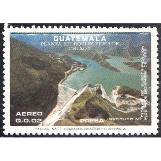 Guatemala A- 812 1987 Planta Hidroeléctrica de Chixoy Presa MNH