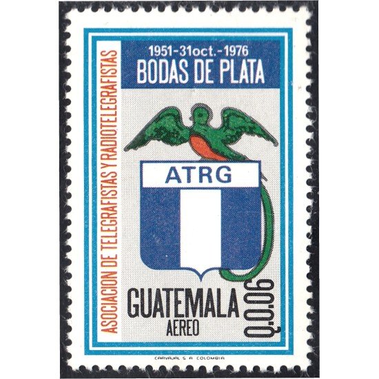 Guatemala A- 808 1986 Asociación de Telegrafistas y Radio Telegrafistas MNH Guatemala A- 808 1986 Asociación de Telegrafistas y Radio Telegrafistas MNH