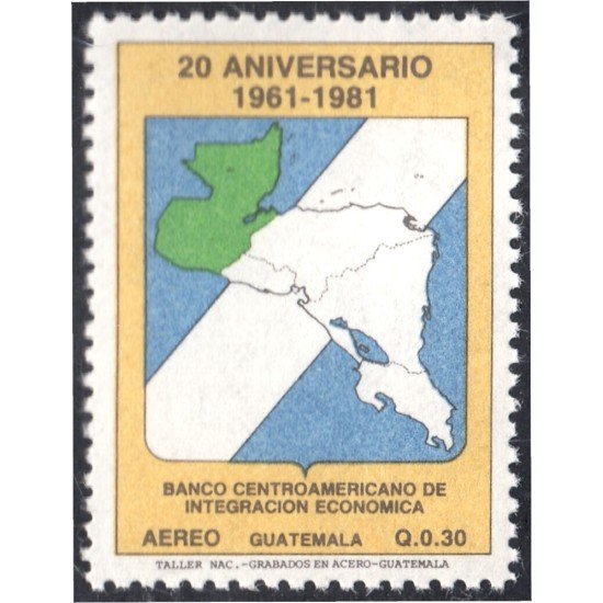 Guatemala A- 784 1984 Banco Centroamericano de Integración Económica MNH Guatemala A- 784 1984 Banco Centroamericano de Integración Económica MNH