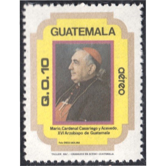 Guatemala A- 781 1984 Mario Cardenal Casariego y Acevedo XVI Arzobispo de Guatemala MNH