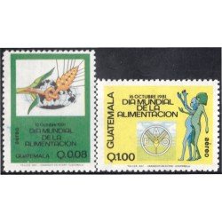 Guatemala A- 765/66 1983 Día Mundial de la Alimentación MNH Guatemala A- 765/66 1983 Día Mundial de la Alimentación MNH
