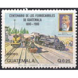 Guatemala A- 763 1983 Centenario de los ferrocarriles de Guatemala MNH Guatemala A- 763 1983 Centenario de los ferrocarriles de Guatemala MNH
