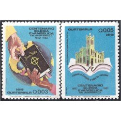 Guatemala A- 760/61 1983 Centenario Iglesia Evangélica MNH Guatemala A- 760/61 1983 Centenario Iglesia Evangélica MNH