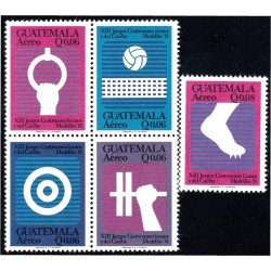 Guatemala A- 646/50 1978 XIII Juegos Centroamericanos y del Caribe MNH Guatemala A- 646/50 1978 XIII Juegos Centroamericanos y del Caribe MNH