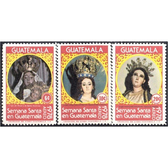 Guatemala A- 643/45 1978 Semana Santa MNH Guatemala A- 643/45 1978 Semana Santa MNH