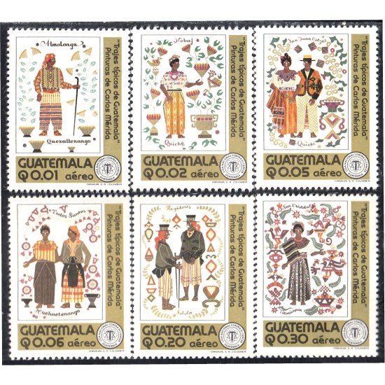 Guatemala A- 631/36 1978 Trajes típicos de Guatemala MNH
