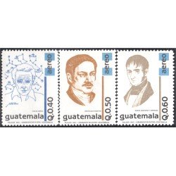 Guatemala A- 860/62 1996 Carlos Merida José E. Samayoa Manuel Montufar MNH