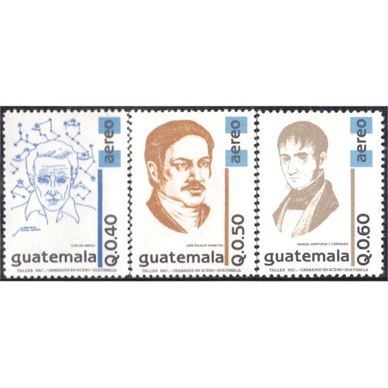 Guatemala A- 860/62 1996 Carlos Merida José E. Samayoa Manuel Montufar MNH