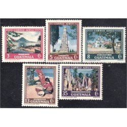 Guatemala A- 168/72 1950 Lago de Amatitlan India Tecun Uman MH