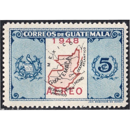 Guatemala A- 159 1948 Carta modificada de Guatemala MH