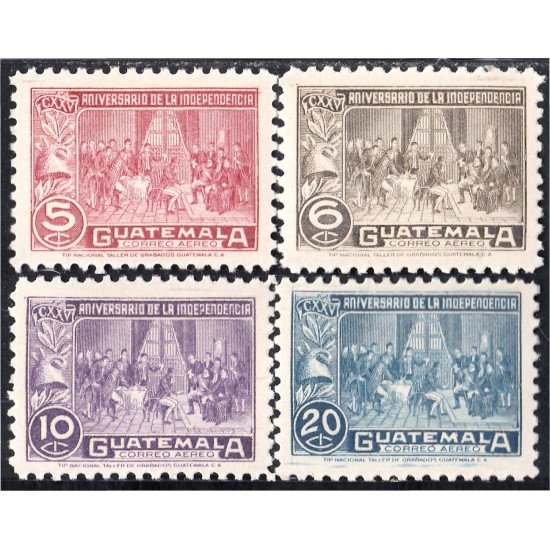 Guatemala A- 145/48 1946 Aniversario de la Revolución del 20 de Octubre MH Guatemala A- 145/48 1946 Aniversario de la Revolución del 20 de Octubre MH