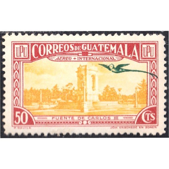 Guatemala A- 124 1939 Fuente de Carlos III MH Guatemala A- 124 1939 Fuente de Carlos III MH