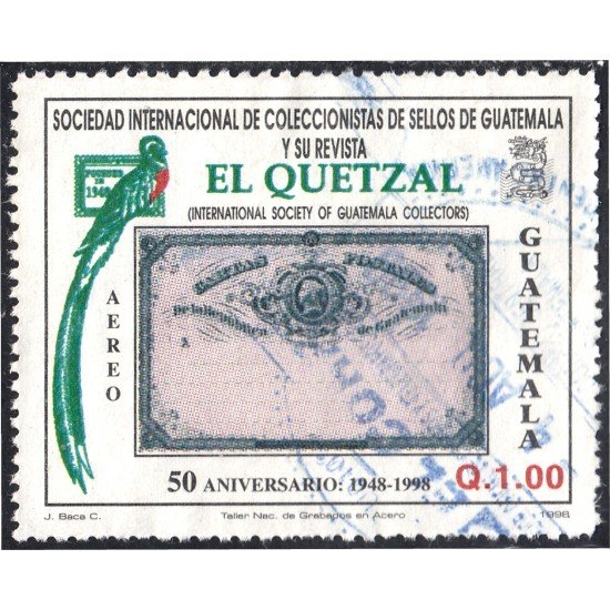 Guatemala A- 871 1998 Sociedad Internacional de coleccionistas de sello en Guatemala usados Guatemala A- 871 1998 Sociedad Internacional de coleccionistas de sello en Guatemala usados