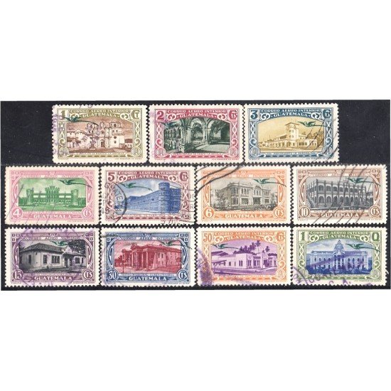 Guatemala A- 103/13 1939 Edificios guatemaltecos usados Guatemala A- 103/13 1939 Edificios guatemaltecos usados