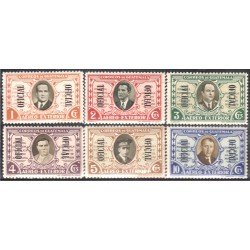 Guatemala Servicio Oficial Aéreo 1939 1/6 Presidentes de Repúblicas Centroamericanas MH