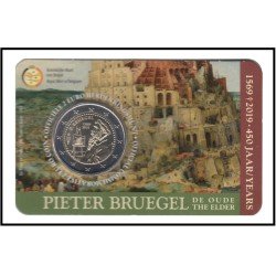 Bélgica 2019 Cartera Oficial Coin Card Moneda 2 € conmemorativos Pieter Brueghel