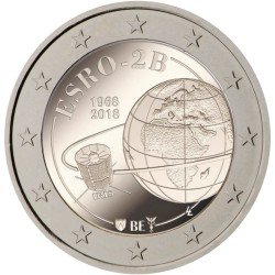 Bélgica 2018 2 € euros conmemorativos Satélite ESRO-2B Bélgica 2018 2 € euros conmemorativos Satélite ESRO-2B