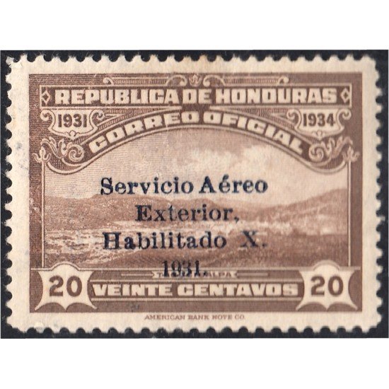 Honduras A- 53A 1932 Valle Tegucigalpa MH