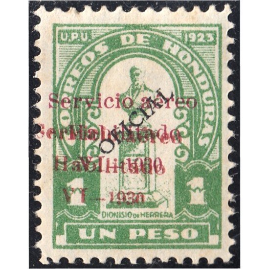 Honduras A- 28a 1929/31 Busto de Dionisio Herrera MH sb doble Honduras A- 28a 1929/31 Busto de Dionisio Herrera MH sb doble
