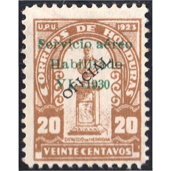 Honduras A- 25 1929/31 Busto de Dionisio Herrera MH Honduras A- 25 1929/31 Busto de Dionisio Herrera MH