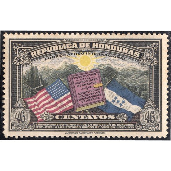 Honduras A- 79 1937 Constitución de Estados Unidos de América MH Honduras A- 79 1937 Constitución de Estados Unidos de América MH
