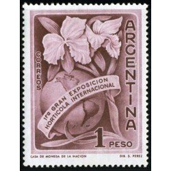 FL3/S Argentina 596 1959 Exposición Horticola Internacional FL3/S Argentina 596 1959 Exposición Horticola Internacional