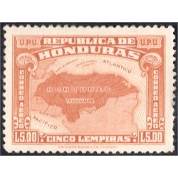 Honduras A- 135 1943 Unión Postal Universal Mapa de Honduras MH Honduras A- 135 1943 Unión Postal Universal Mapa de Honduras MH