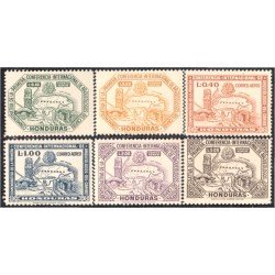 Honduras A- 154/59 1947 Mapa de Honduras MNH
