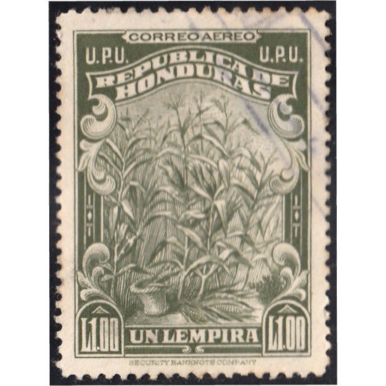 Honduras A- 133 1943 Unión Postal Universal Maíz usados