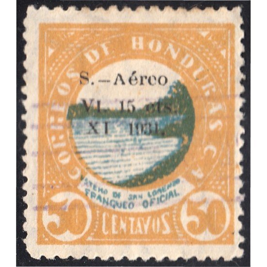 Honduras A- 45 1931 Boca de San Lorenzo usados Honduras A- 45 1931 Boca de San Lorenzo usados