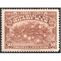 Honduras A- 130 1943 Unión Postal Universal Naranjo Sin goma