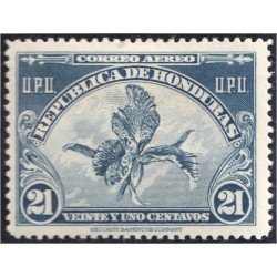 Honduras A- 129 1943 Unión Postal Universal Orquídea Flor Flower Sin goma