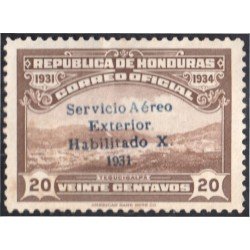 Honduras A- 53B 1932 Valle Tegucigalpa Sin goma
