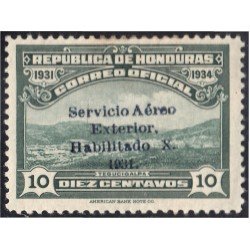 Honduras A- 51B 1932 Valle Tegucigalpa Sin goma
