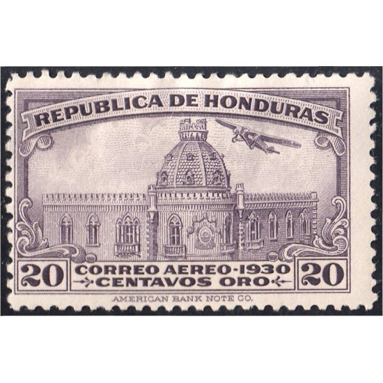 Honduras A- 36I 1930 Palacio Nacional de Tegucigalpa Sin goma