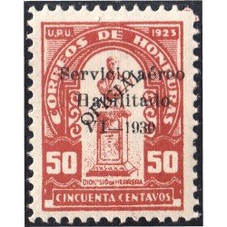 Honduras A- 27 1929/31 Busto de Dionisio Herrera Sin goma Honduras A- 27 1929/31 Busto de Dionisio Herrera Sin goma