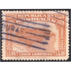 Honduras A- 135 1943 Unión Postal Universal Mapa de Honduras usados Honduras A- 135 1943 Unión Postal Universal Mapa de Honduras usados