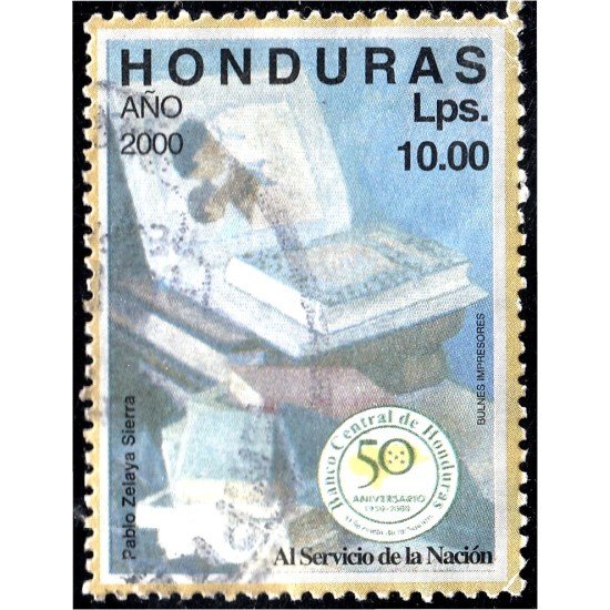 Honduras 321 2000 Cincuenta años de la Banca Central usados Honduras 321 2000 Cincuenta años de la Banca Central usados