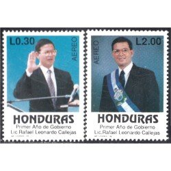 Honduras A- 750/51 1991 Rafel Leonardo Callejas MNH