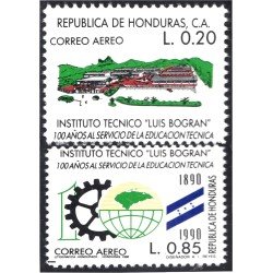Honduras A- 748/49 1990 Instituto Técnico Luis Bogran MNH