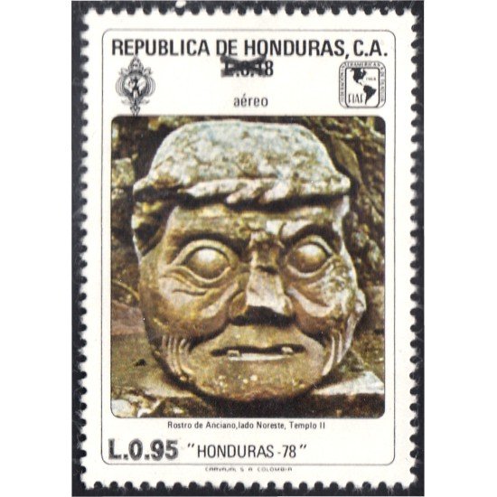 Honduras A- 741 1989 Arte Maya Escultura MNH