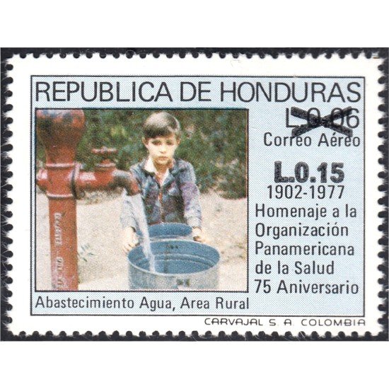 Honduras A- 737 1989 Homenaje a la Organización Panamericana de las Salud 75 Aniversario MNH