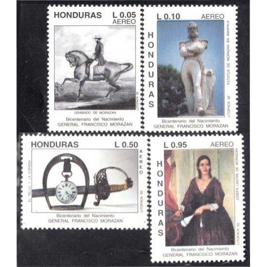 Honduras A- 799AD 1992 Gral. Francisco Morazán MNH