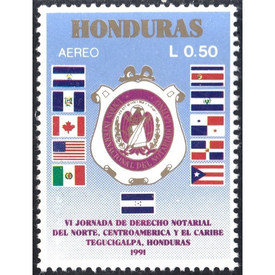 Honduras A- 759 1991  VI Jornada de Derecho Notarial del Norte Centroamérica y El Caribe MNH